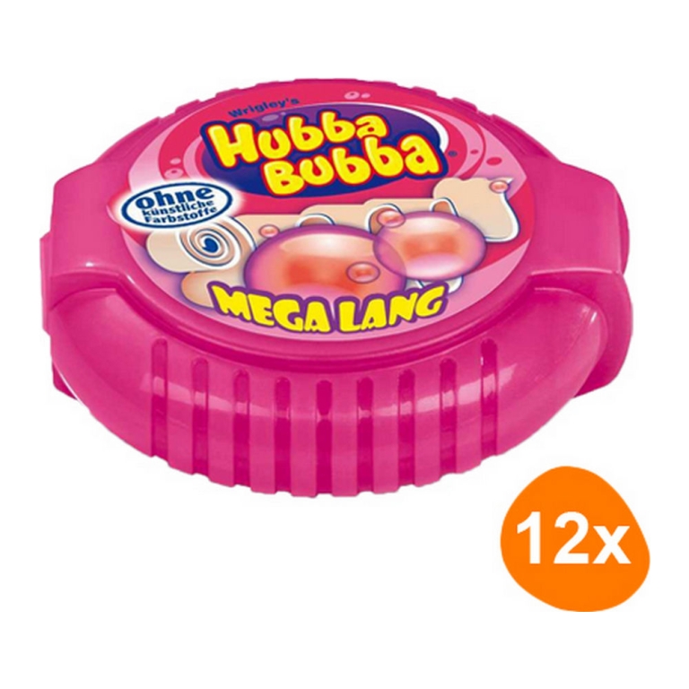 Wrigley's - Hubba Bubba Mega Long Fancy Fruit - 12 stuks