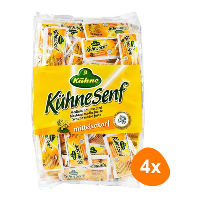 Kühne - Medium Pittige Mosterd - 4x (150x 10g)
