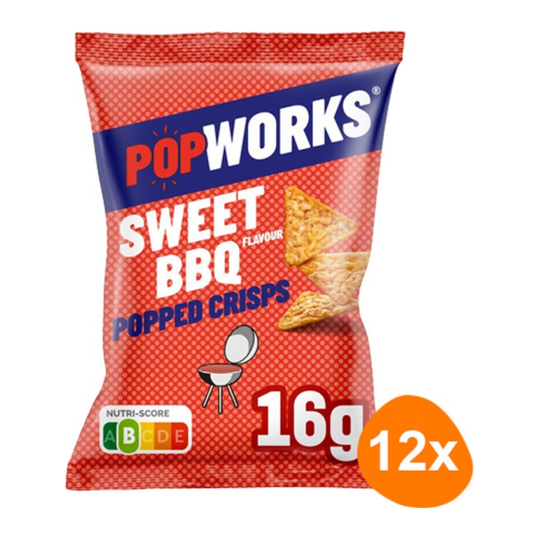 Popworks - Sweet BBQ - 12 Minizakjes