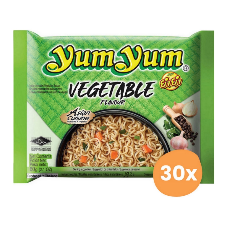 Yum Yum | Groente Noedels Zakje | 30 x 60 gram