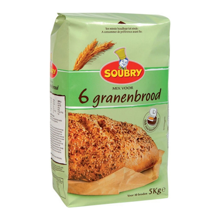Soubry - Mix voor 6 granenbrood - 5kg