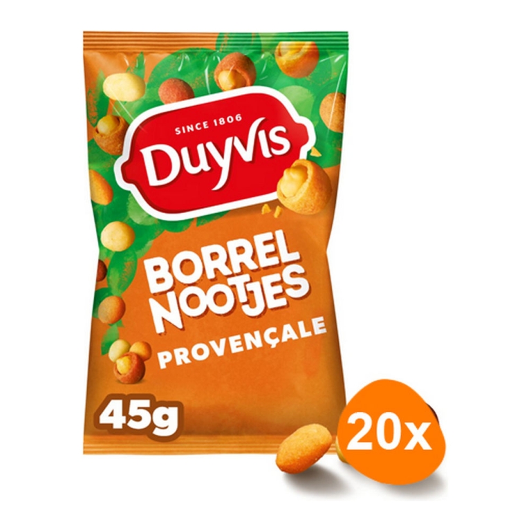 Duyvis - Borrelnootjes Provençale - 20x Minizakjes