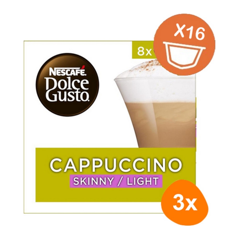 Dolce Gusto - Cappuccino Skinny/Light - 3x 16 Capsules