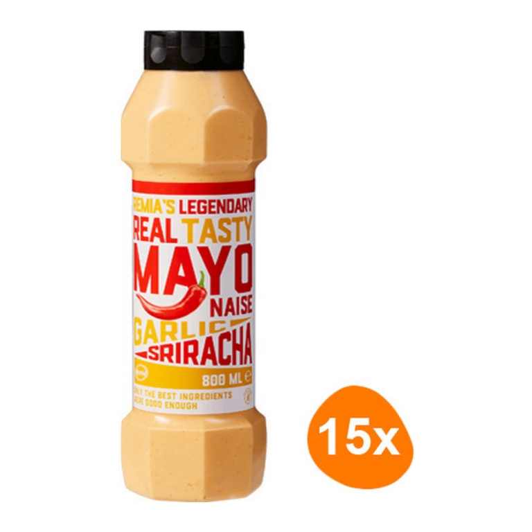 Remia - Legendary Real Tasty Mayonaise Garlic Sriracha - 15x 800ml