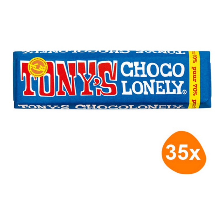 Tony's Chocolonely - Puur 70% - 35x 50g