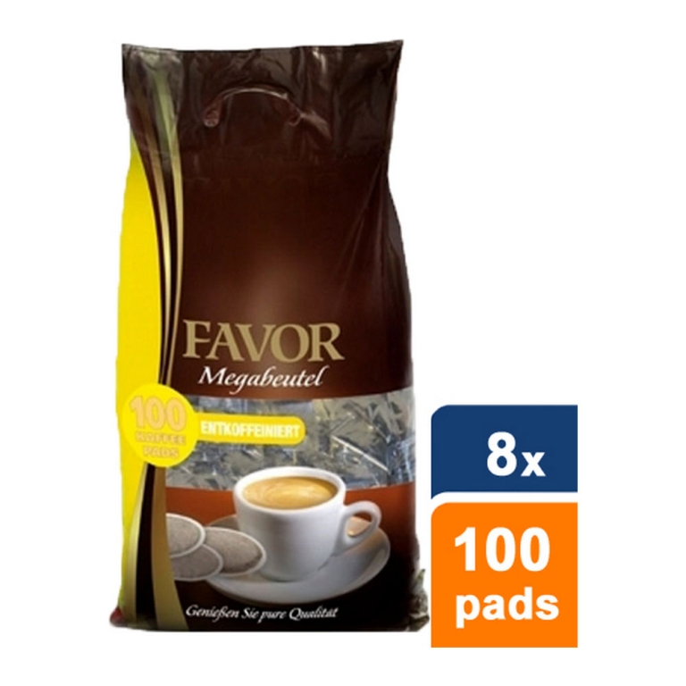 Favor - Cafeïnevrij Megazak - 8x 100 pads