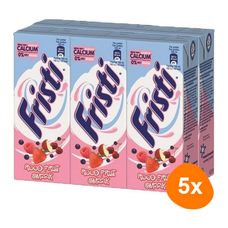Fristi - Rood fruit - 5x (6x 200ml)
