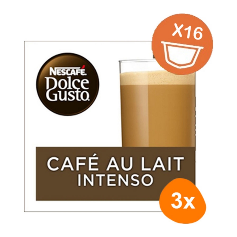 Dolce Gusto - Café Au Lait Intenso - 3x 16 Capsules