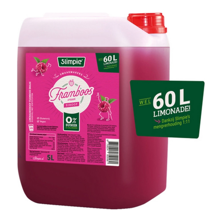 Slimpie - Framboos Siroop - 5 ltr