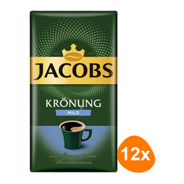 Jacobs - Kronung Mild Gemalen koffie - 12x 500g