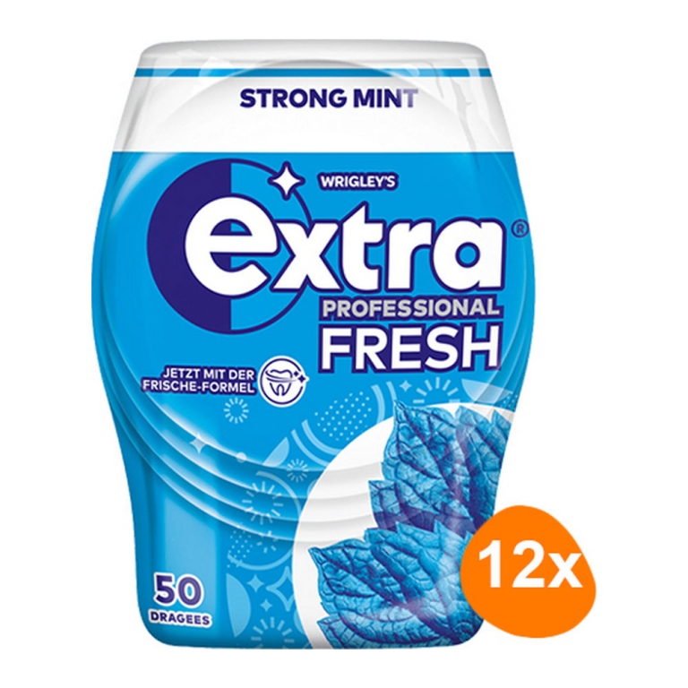 Wrigley's - Extra Professional Fresh Strong Mint - 12x 50 stuks