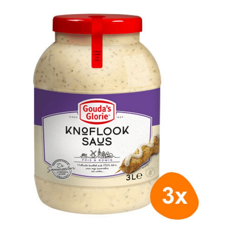 Gouda's Glorie - Knoflooksaus - 3x 3 ltr