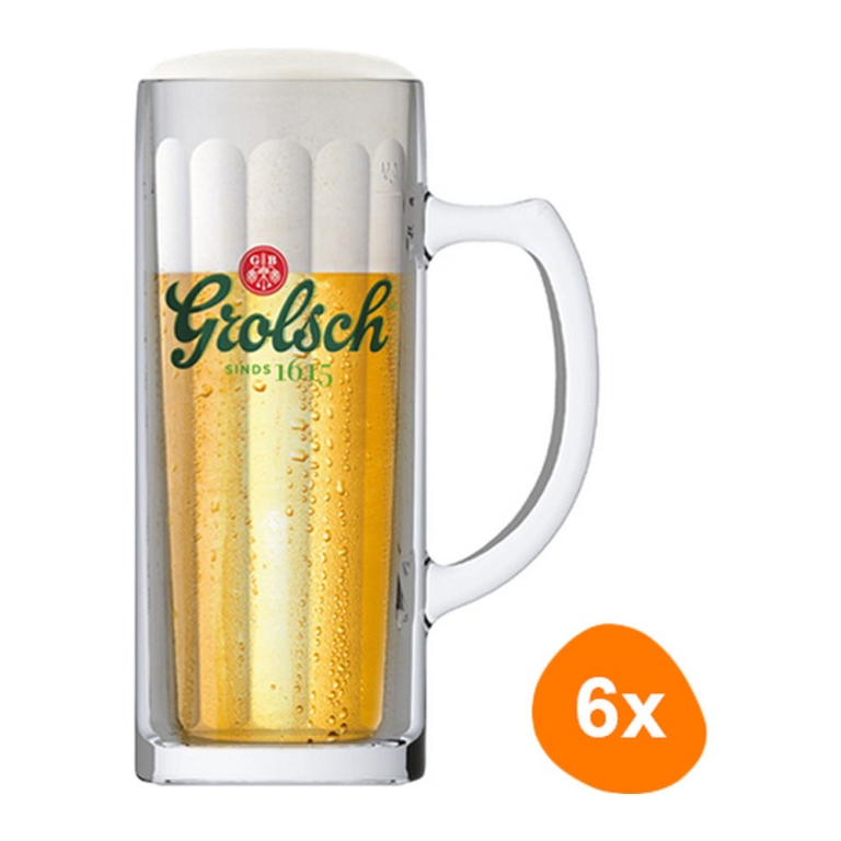 Grolsch - Bierpul 500ml - 6 stuks