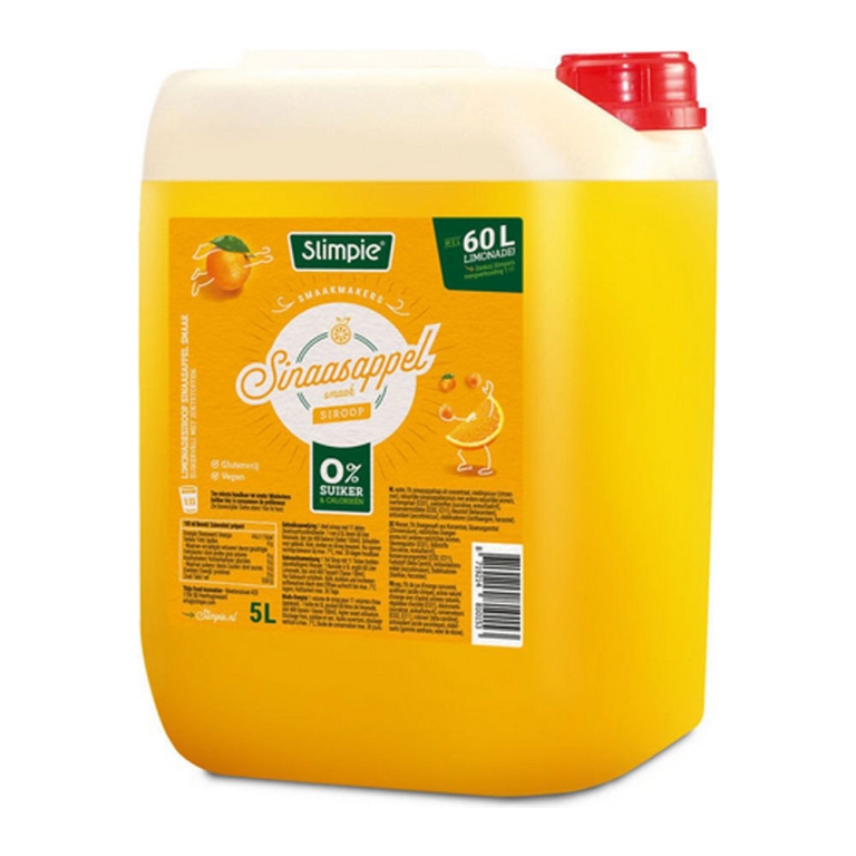 Slimpie - Sinaasappel Siroop - 5 ltr