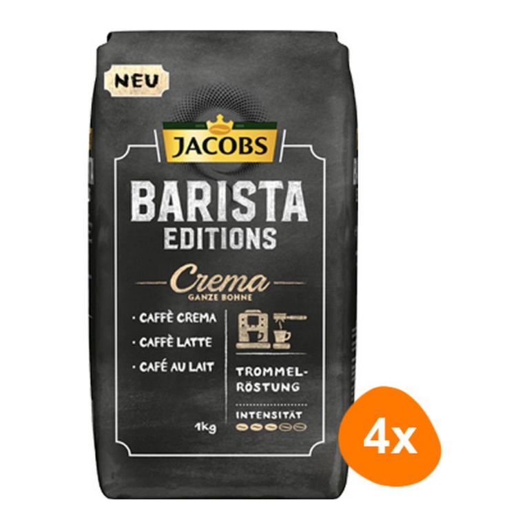 Jacobs - Barista Editions Crema Bonen - 4x 1kg