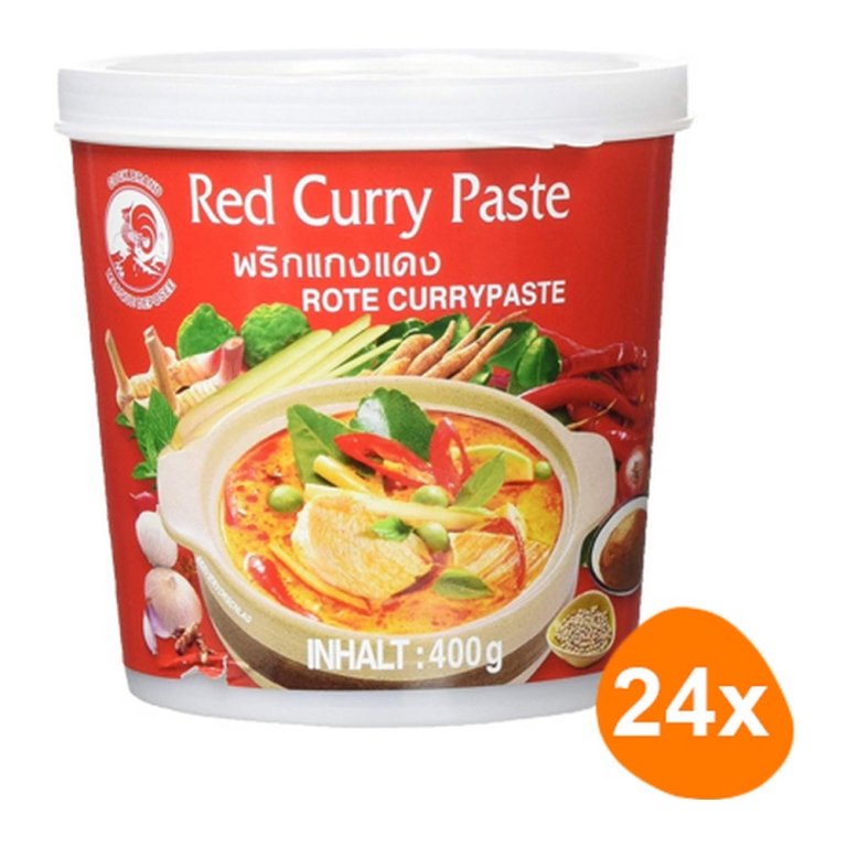 Cock Brand - Rode Currypasta - 24x 400g