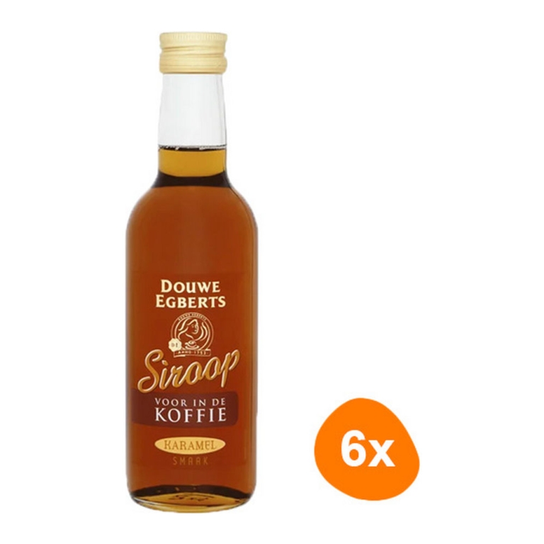 Douwe Egberts - Koffiesiroop Karamel - 6x 250ml