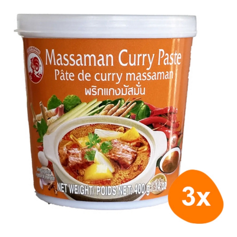 Cock Brand - Matsaman (Massaman) Currypasta - 3x 400g