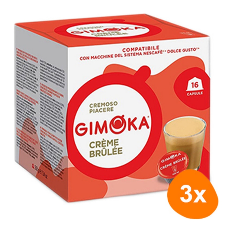 Gimoka - Creme Brulee - 3x 16 Capsules