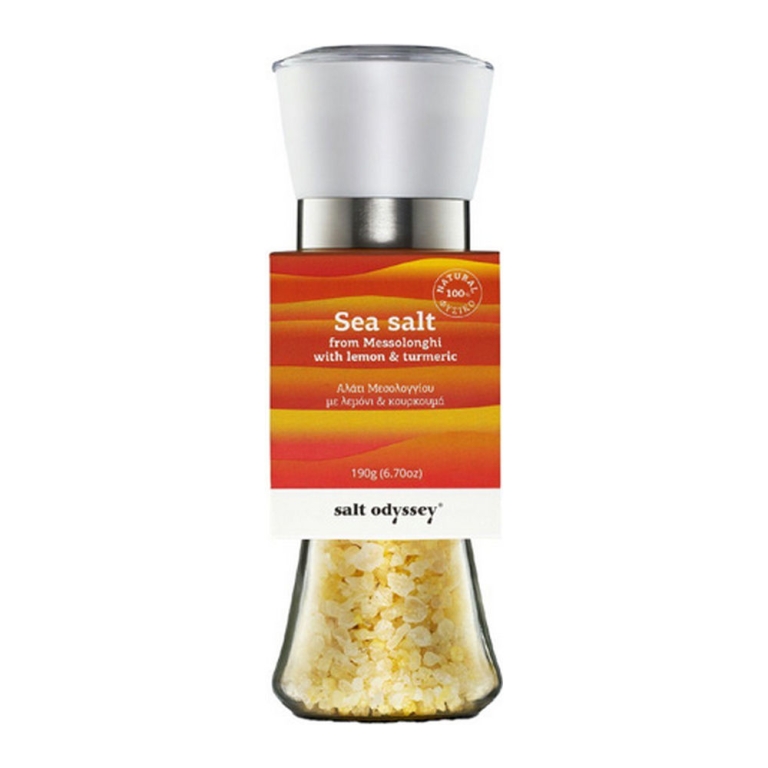 Salt Odyssey - Zeezout van Messolonghi met Citroen & Kurkuma (Molen) - 190g