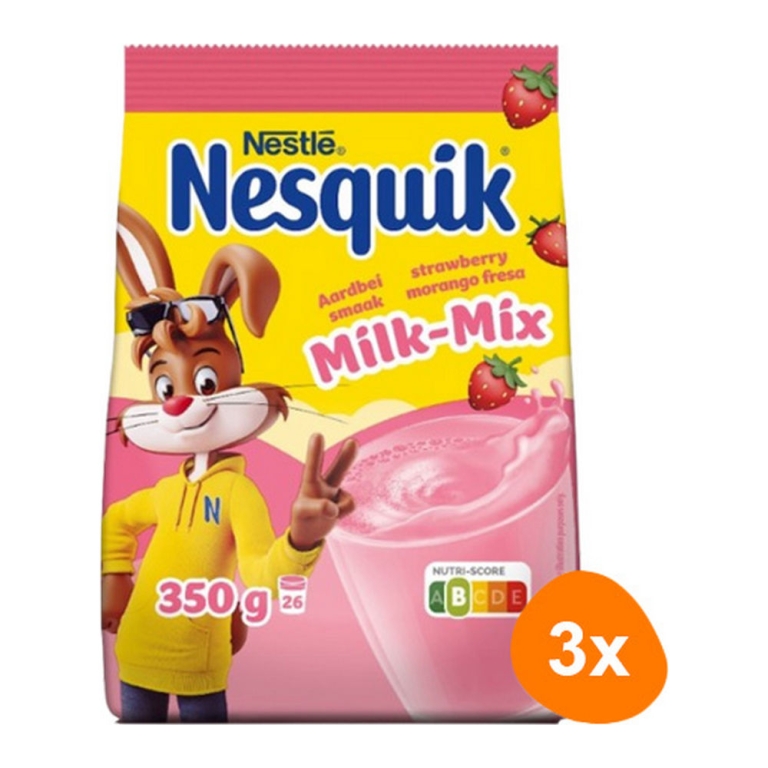 Nesquik - Milk-Mix Aarbei - 3x 350g
