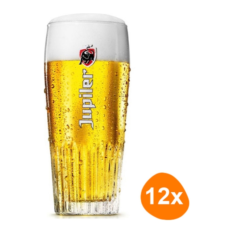Jupiler - Bierglas 250ml - 12 stuks