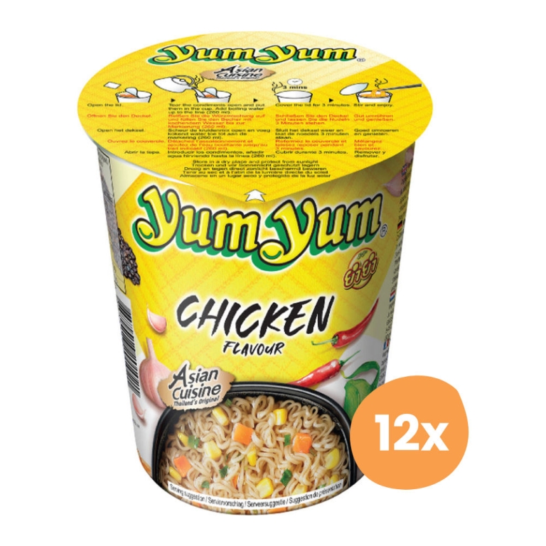 Yum Yum | Kip Noedels Cup | 12 x 70 gram