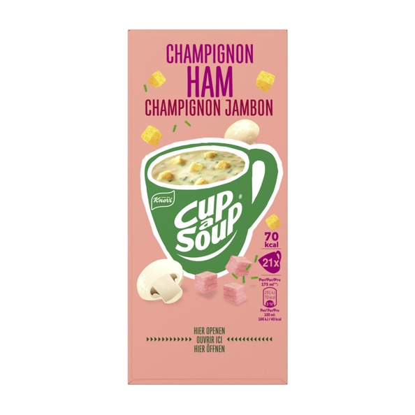 Knorr - Cup-A-Soup Champignon Ham - 21 x 175 ml