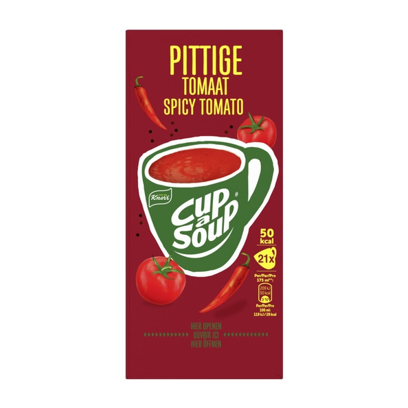 Knorr - Cup-A-Soup Pittige Tomaat - 21 x 175 ml
