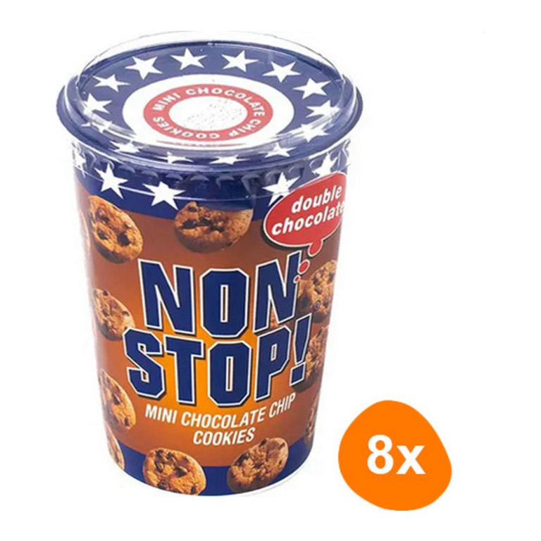 Non Stop! - American Mini Cookies Double Chocolate - 8x 125g