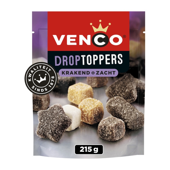 Venco - Droptoppers Krakend Zacht - 10x 215g