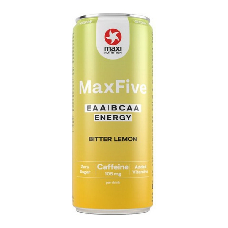 Maxi Nutrition - Maxfive Energy Bitter Lemon Blik - 12x 330ml