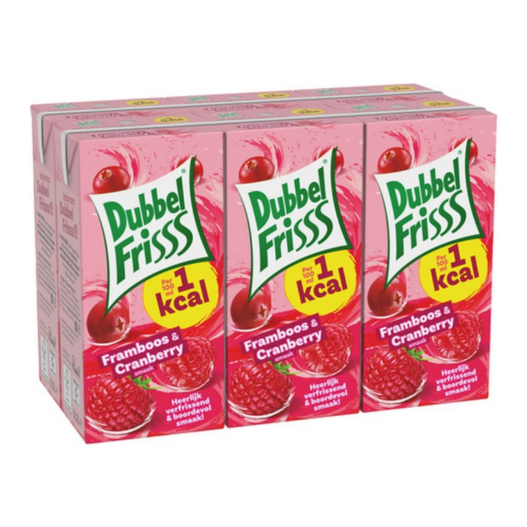 Dubbelfrisss - Framboos Cranberry Pakje - 30x 200ml