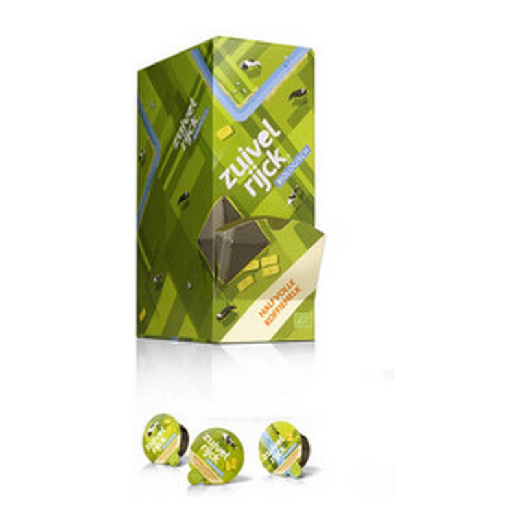 Zuivelrijck - Bio Halfvol Koffiemelk Cups - 200x 7,5g