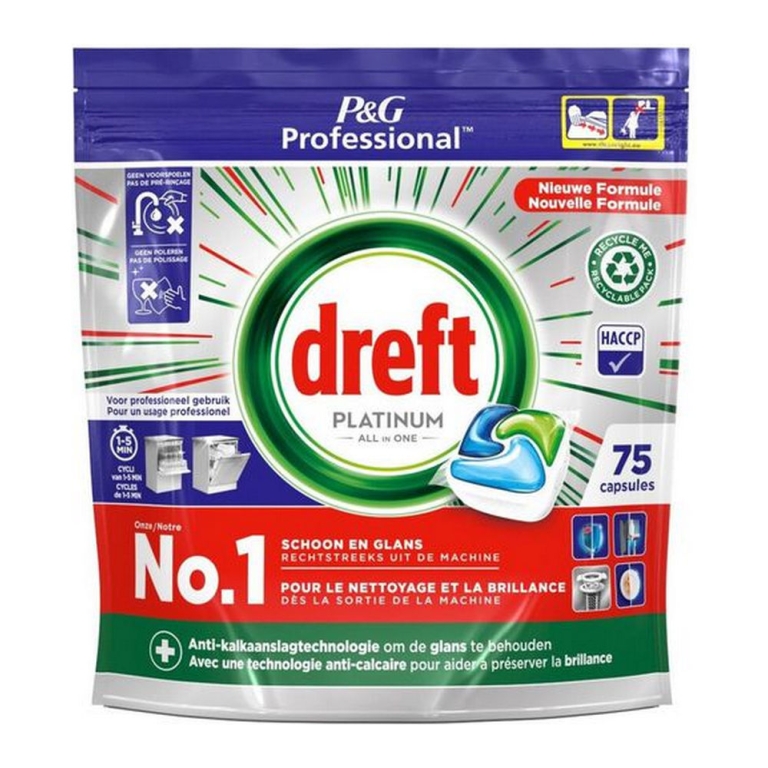 Dreft - Vaatwas Platinum Regular All-in One - 75 stuks