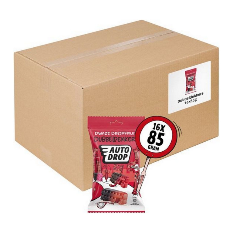 Autodrop - Snackpack Dubbeldekkers - 16x 85g