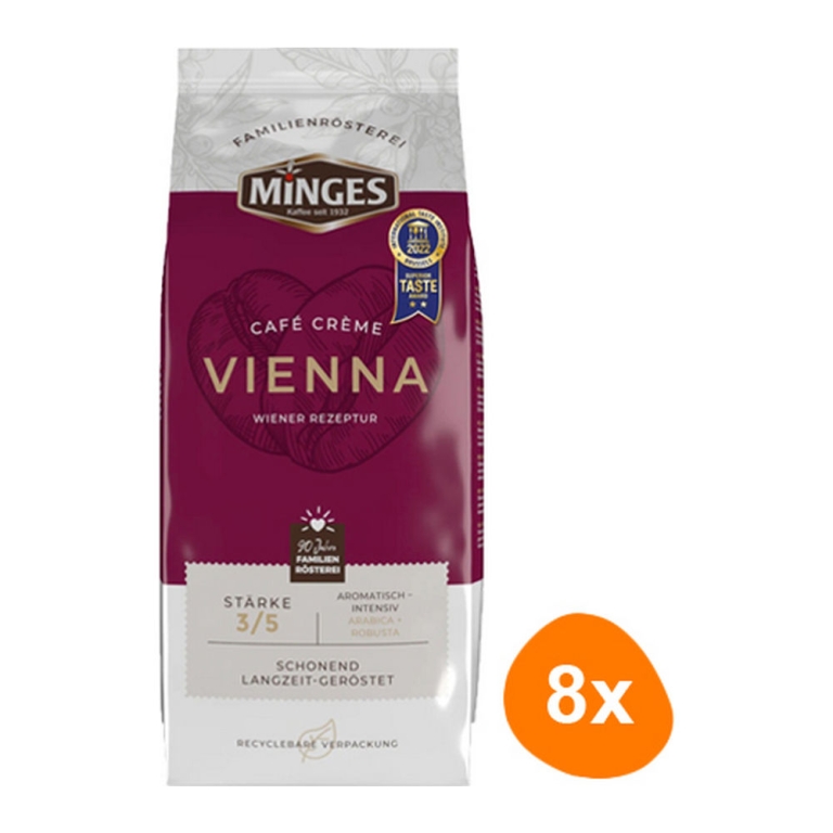 Minges - Café Crème Vienna Bonen - 8x 1kg