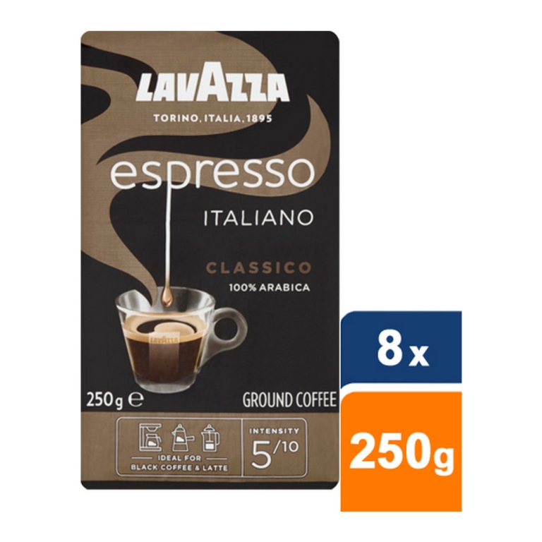 Lavazza - Espresso Italiano Classico gemalen koffie - 8x 250g
