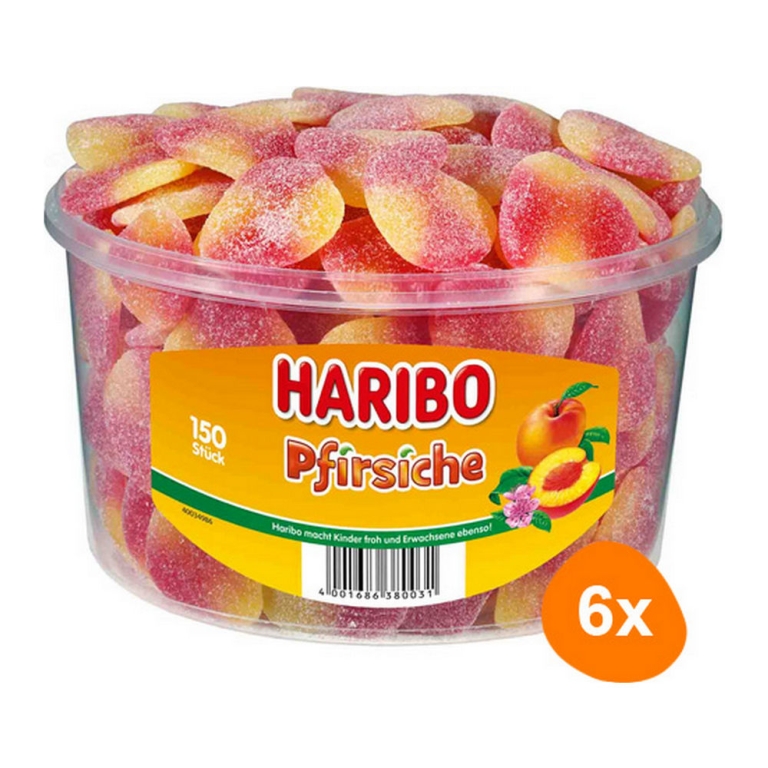 Haribo - Perziken - 6x 150 stuks
