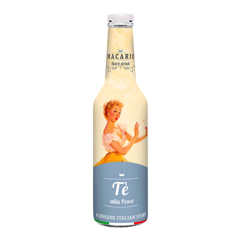Macario Retro Drink - Tè Alla Pesca Fles - 12 x 275 ml