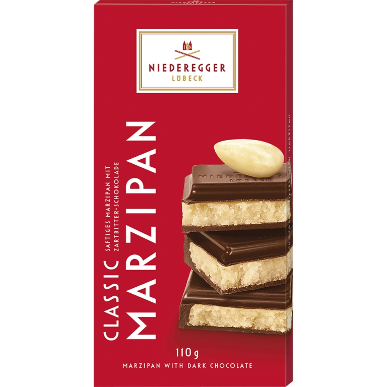Niederegger - Marsepein Pure Chocolade - 10 x 110 gram