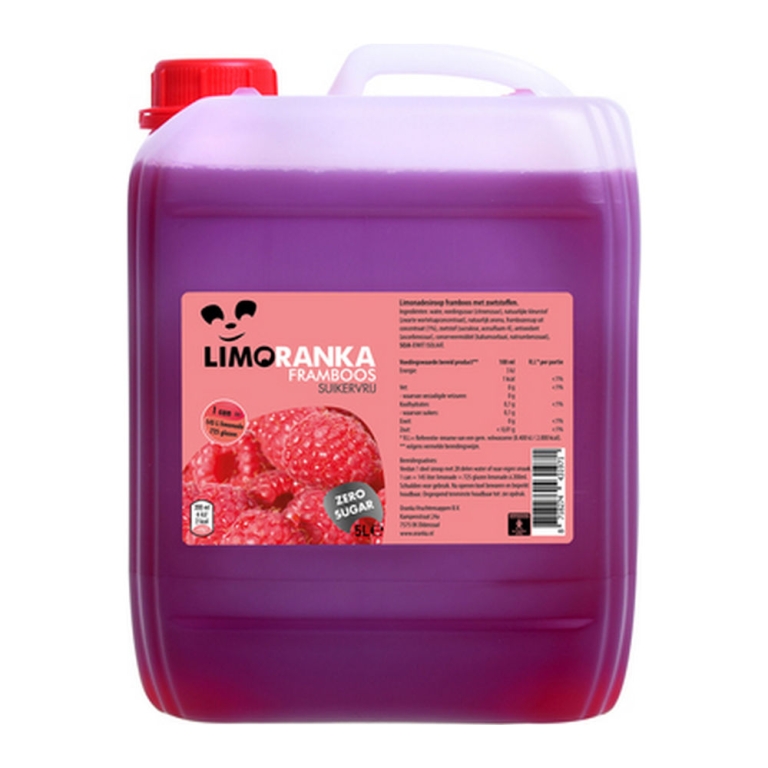 Limoranka - Siroop Framboos Suikervrij - 5 liter