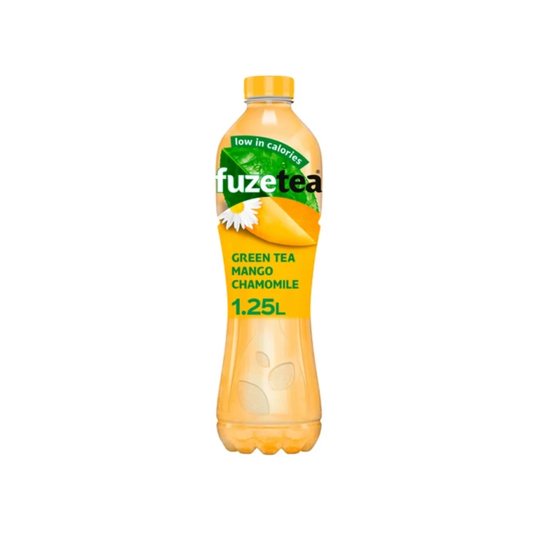 Fuze Tea - Green Tea Mango Chamomile - PET - 6 x 1.25 liter - Let op: THT 31-10-2026 