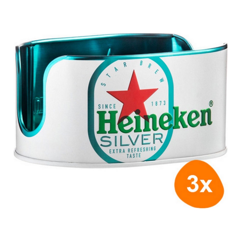 Heineken - Biervilthouder Silver - 3 stuks