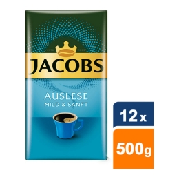 Jacobs - Auslese Mild & Sanft Gemalen koffie - 12x 500g