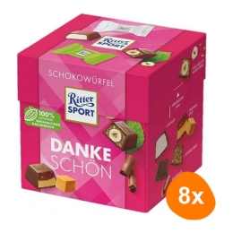 Ritter Sport - Choco-blokjes Dankeschön - 8x 176g
