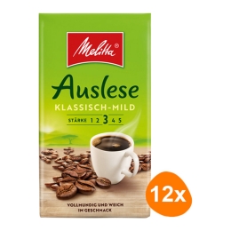 Melitta - Auslese Classic-Mild Gemalen koffie - 12x 500g