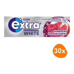 Wrigley's - Extra Professional White Raspberry Pomegranate - 30x 10 stuks
