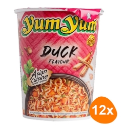 Yum Yum - Instant Noedels Eend - 12 Cups