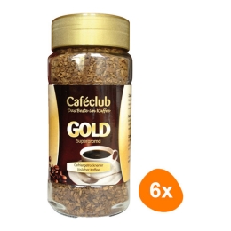 Caféclub - Gold Oploskoffie - 6x 200g